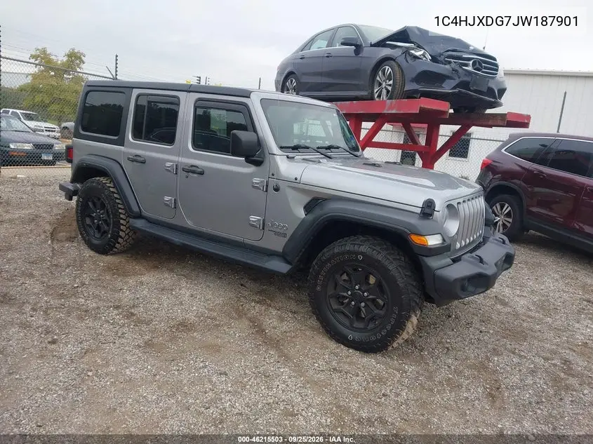 JEEP WRANGLER 2018, VIN 1C4HJXDG7JW187901