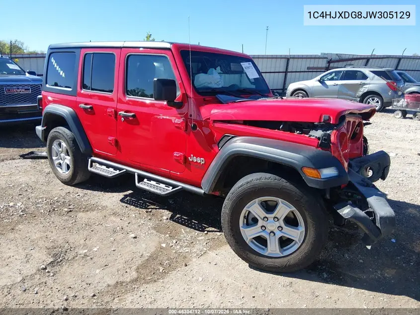 JEEP WRANGLER 2018, VIN 1C4HJXDG8JW305129