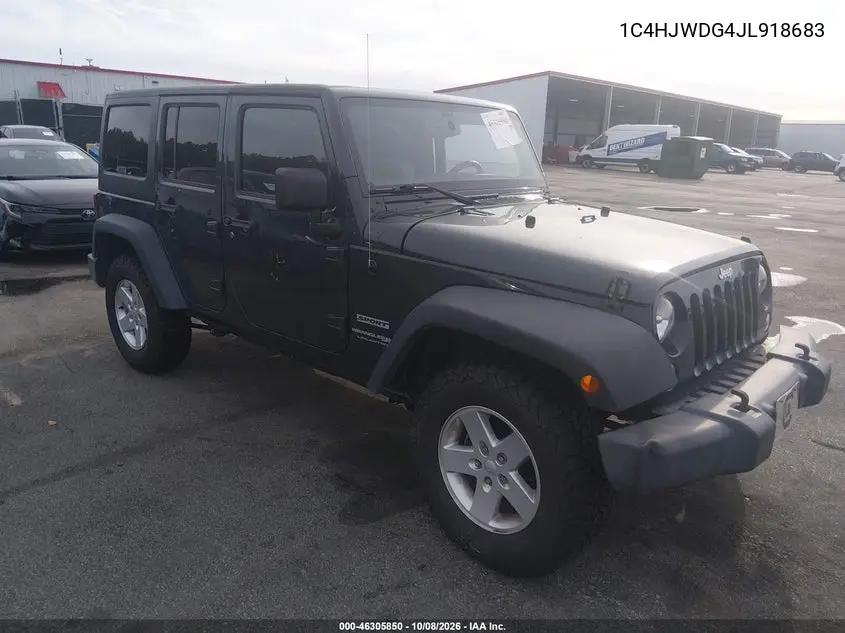 JEEP WRANGLER 2018, VIN 1C4HJWDG4JL918683
