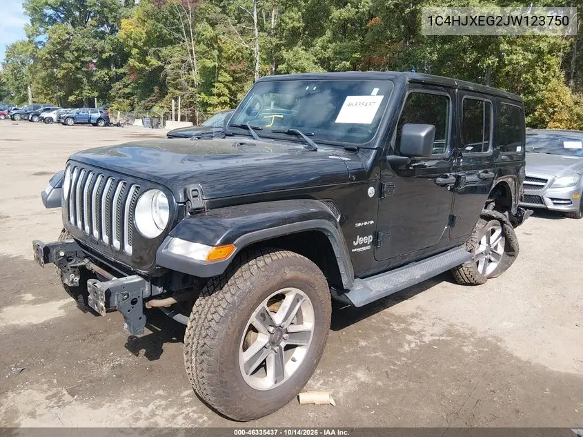 2018 JEEP WRANGLER VIN 1C4HJXEG2JW123750 — фото 2