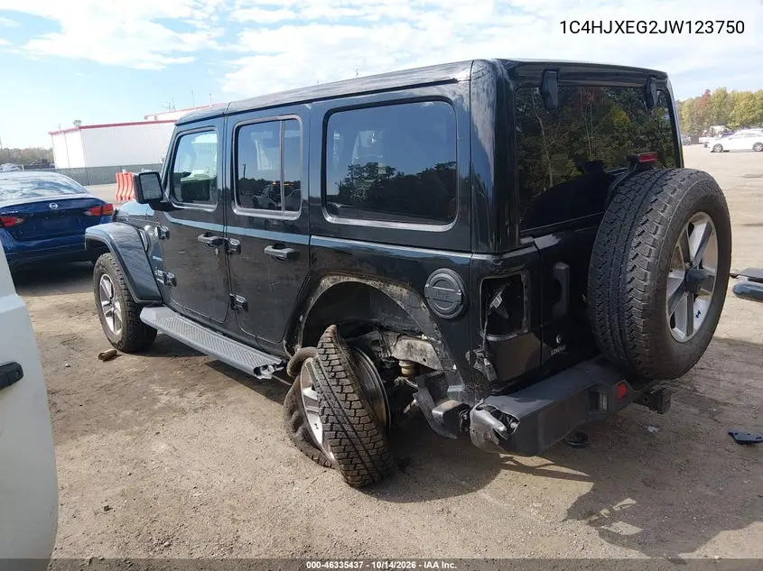2018 JEEP WRANGLER VIN 1C4HJXEG2JW123750 — фото 3