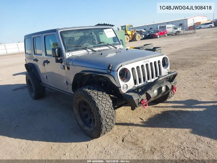 JEEP WRANGLER 2018, VIN 1C4BJWDG4JL908418
