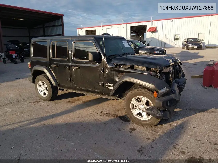 JEEP WRANGLER 2018, VIN 1C4HJXDGXJW127868