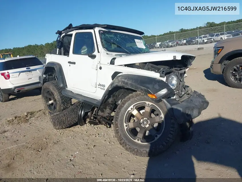 JEEP WRANGLER 2018, VIN 1C4GJXAG5JW216599