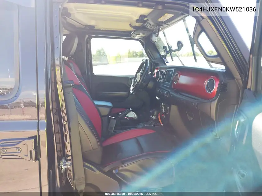 2019 JEEP WRANGLER VIN 1C4HJXFN0KW521036 — фото 5
