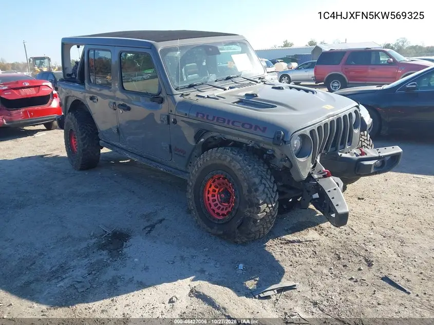 JEEP WRANGLER 2019, VIN 1C4HJXFN5KW569325