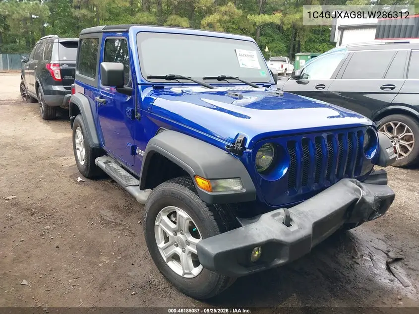 JEEP WRANGLER 2020, VIN 1C4GJXAG8LW286312