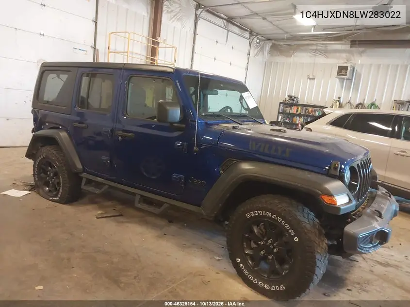 JEEP WRANGLER 2020, VIN 1C4HJXDN8LW283022