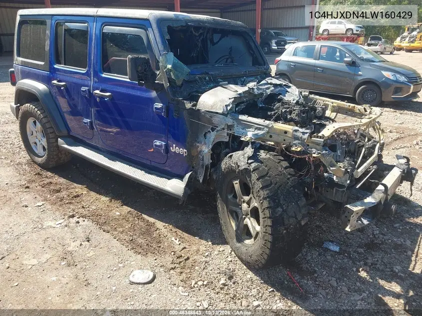 JEEP WRANGLER 2020, VIN 1C4HJXDN4LW160429