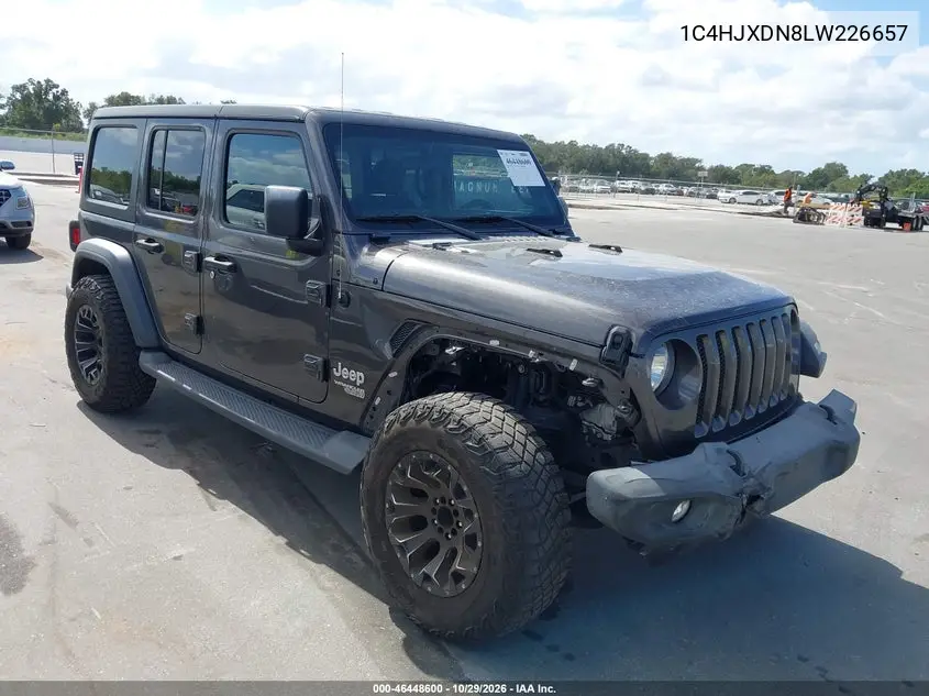 JEEP WRANGLER 2020, VIN 1C4HJXDN8LW226657