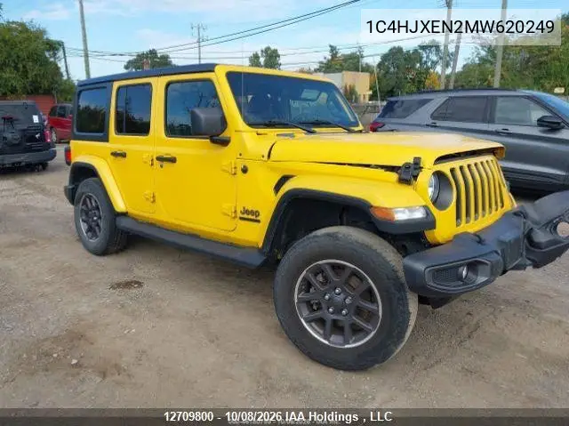 JEEP WRANGLER 2021, VIN 1C4HJXEN2MW620249