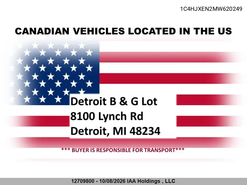 2021 JEEP WRANGLER VIN 1C4HJXEN2MW620249 — фото 2