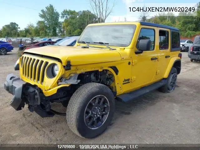2021 JEEP WRANGLER VIN 1C4HJXEN2MW620249 — фото 3
