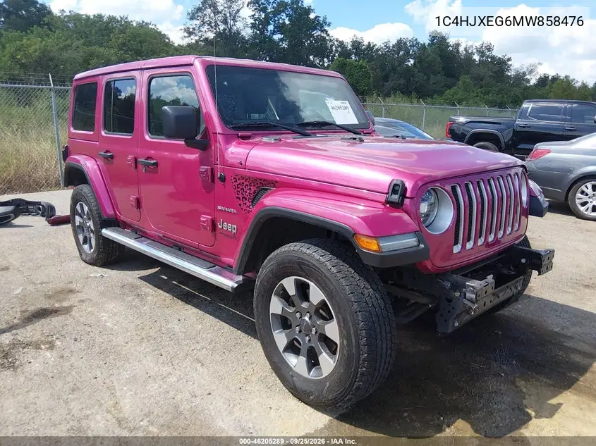JEEP WRANGLER 2021, VIN 1C4HJXEG6MW858476