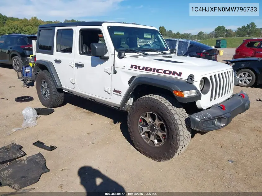 JEEP WRANGLER 2021, VIN 1C4HJXFN0MW796733