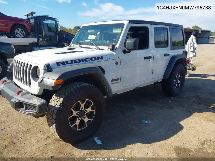 2021 JEEP WRANGLER VIN 1C4HJXFN0MW796733 — фото 2