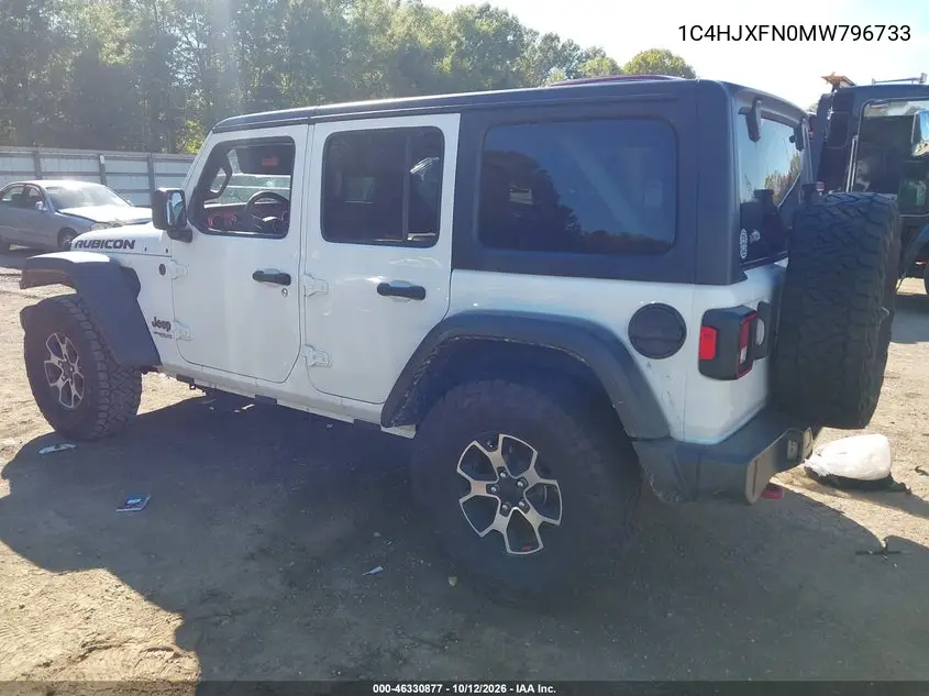 2021 JEEP WRANGLER VIN 1C4HJXFN0MW796733 — фото 3