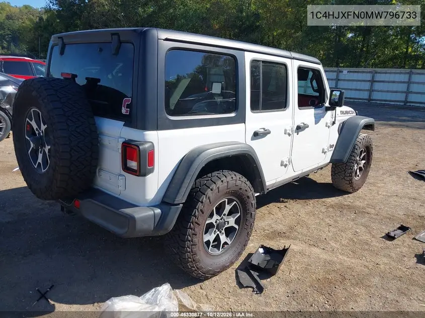 2021 JEEP WRANGLER VIN 1C4HJXFN0MW796733 — фото 4