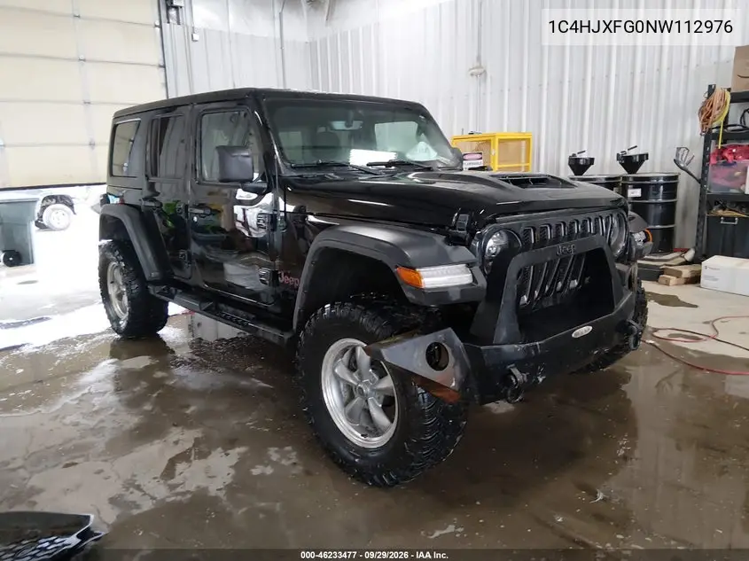 JEEP WRANGLER 2022, VIN 1C4HJXFG0NW112976