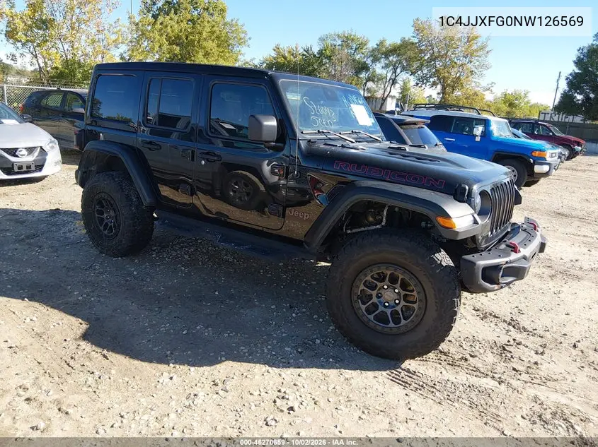 JEEP WRANGLER 2022, VIN 1C4JJXFG0NW126569