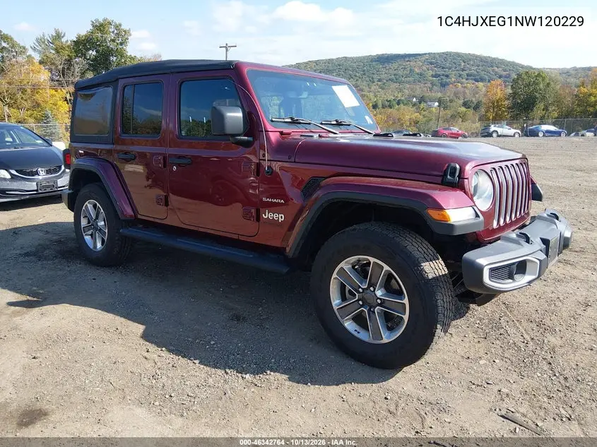 JEEP WRANGLER 2022, VIN 1C4HJXEG1NW120229