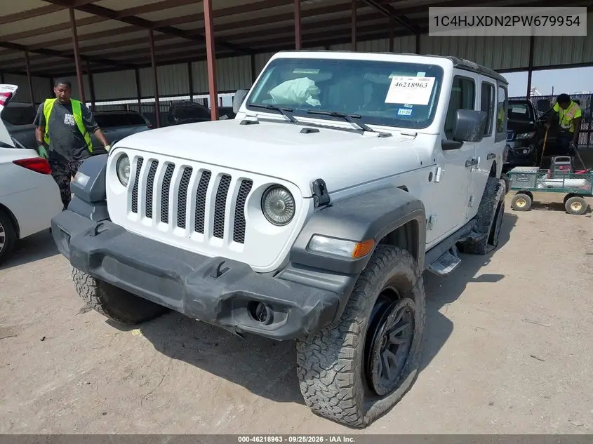 2023 JEEP WRANGLER VIN 1C4HJXDN2PW679954 — фото 2