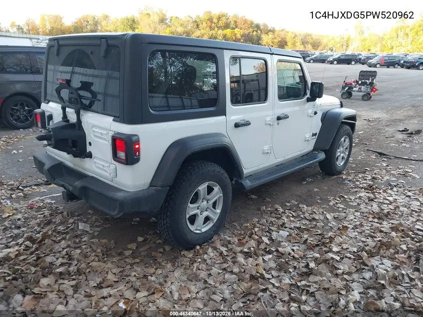 2023 JEEP WRANGLER VIN 1C4HJXDG5PW520962 — фото 4