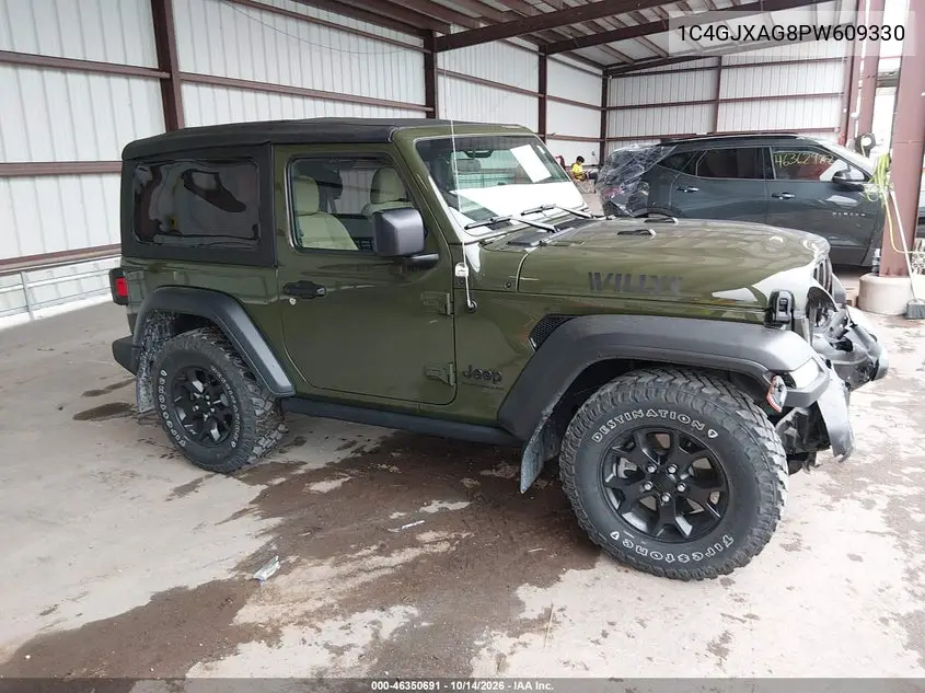 JEEP WRANGLER 2023, VIN 1C4GJXAG8PW609330