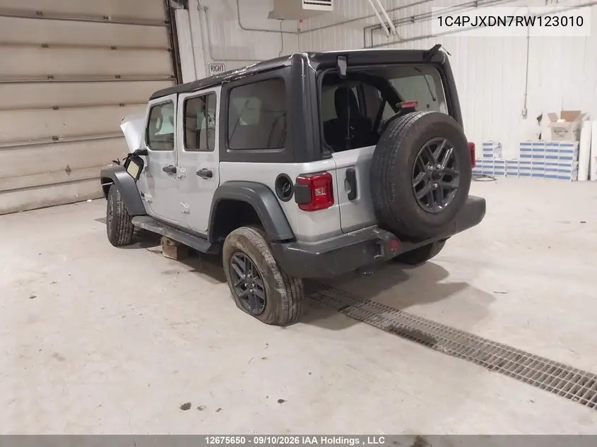 2024 JEEP WRANGLER VIN 1C4PJXDN7RW123010 — фото 3