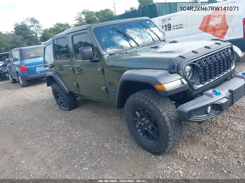 JEEP WRANGLER 2024, VIN 1C4RJXN67RW141071