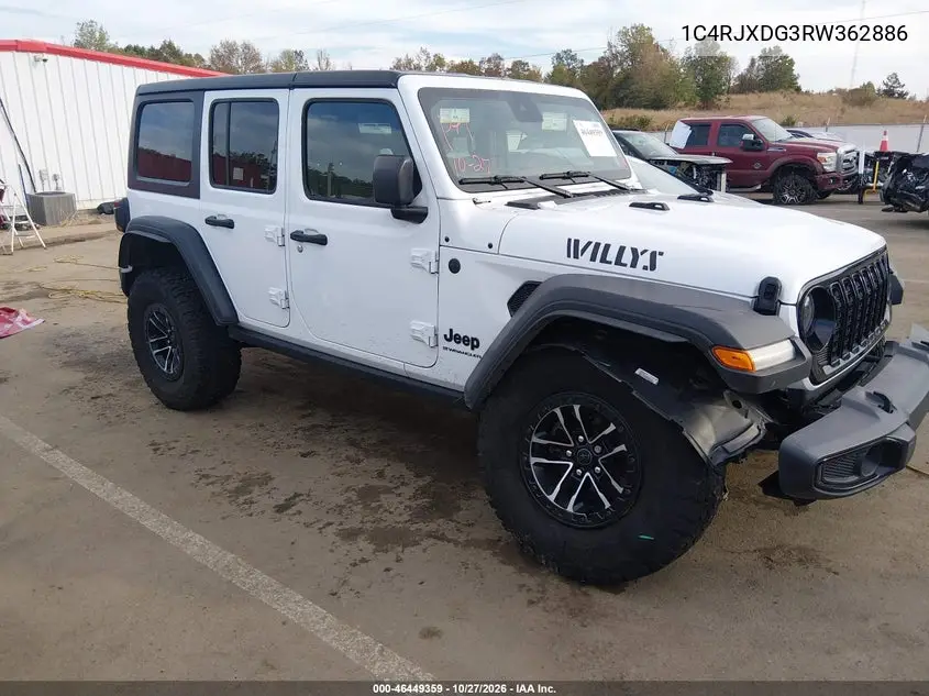 JEEP WRANGLER 2024, VIN 1C4RJXDG3RW362886