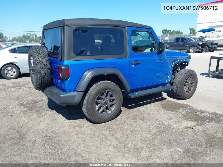 2025 JEEP WRANGLER VIN 1C4PJXAN1SW506712 — фото 4