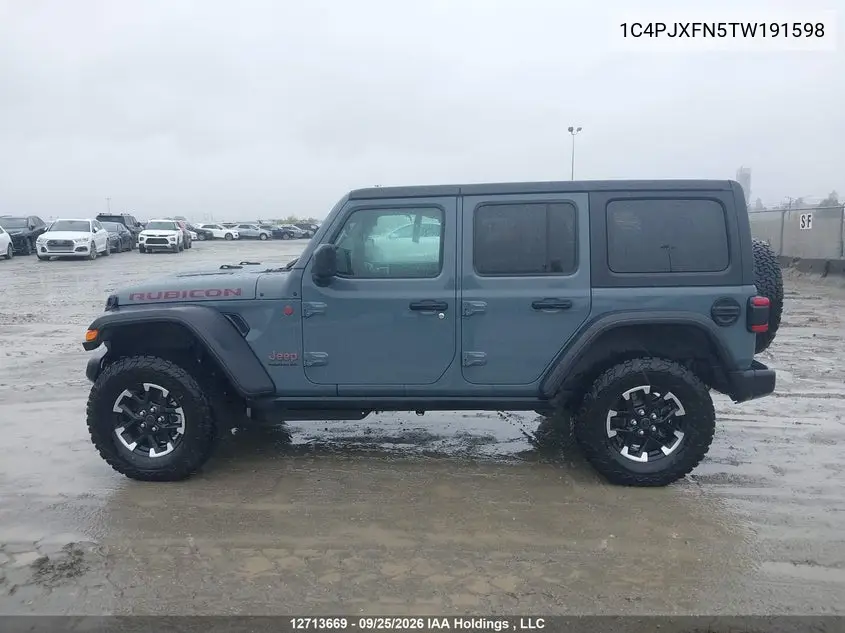 2026 JEEP WRANGLER VIN 1C4PJXFN5TW191598 — фото 15