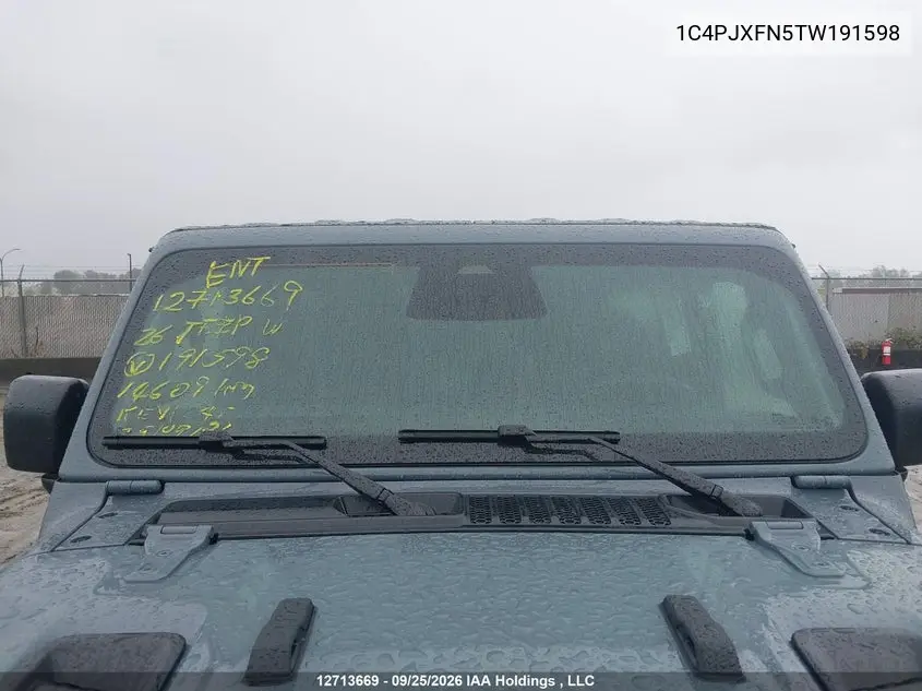 2026 JEEP WRANGLER VIN 1C4PJXFN5TW191598 — фото 18