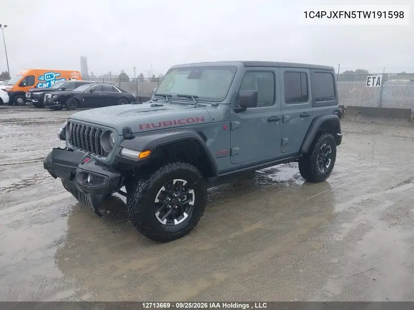 2026 JEEP WRANGLER VIN 1C4PJXFN5TW191598 — фото 2