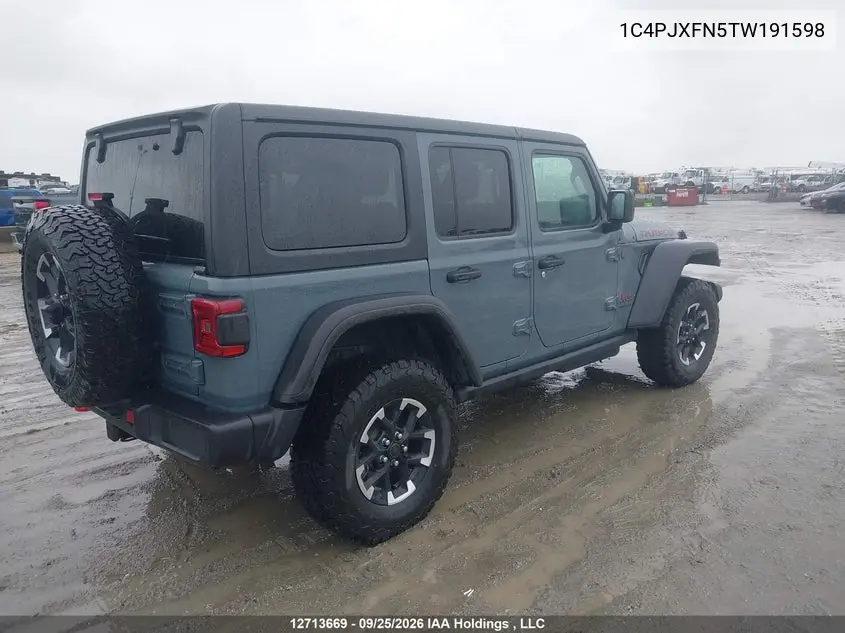 2026 JEEP WRANGLER VIN 1C4PJXFN5TW191598 — фото 4
