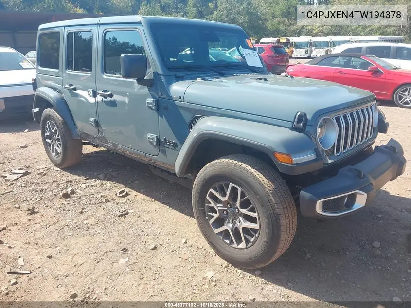 JEEP WRANGLER 2026, VIN 1C4PJXEN4TW194378