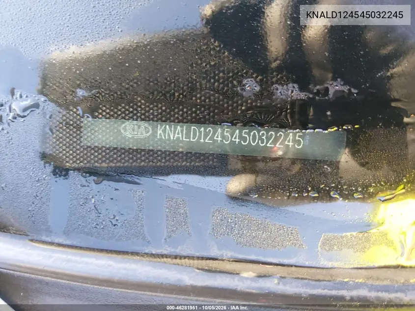2004 KIA AMANTI VIN KNALD124545032245 — фото 11