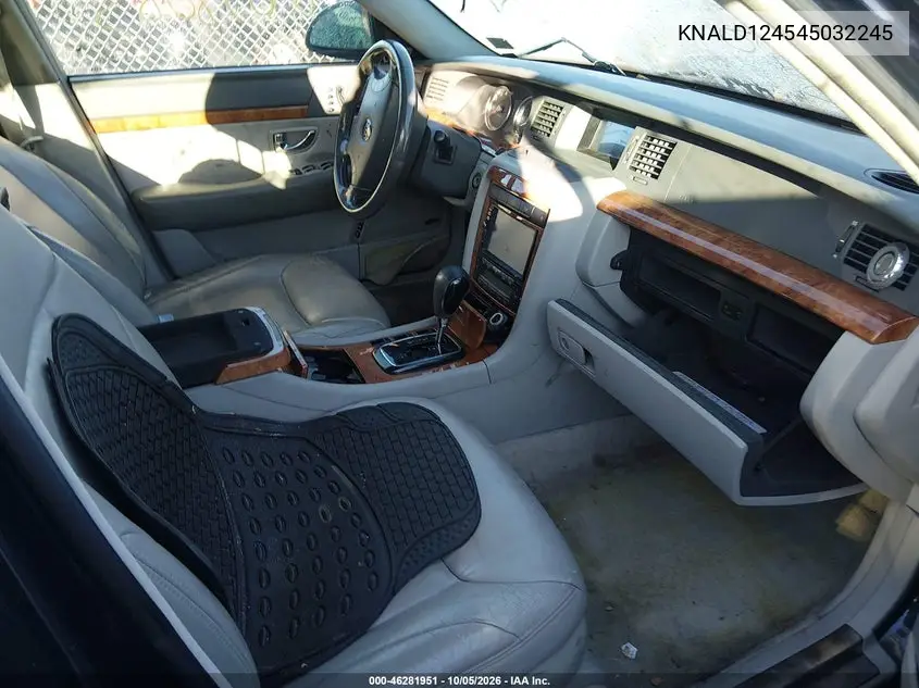 2004 KIA AMANTI VIN KNALD124545032245 — фото 5