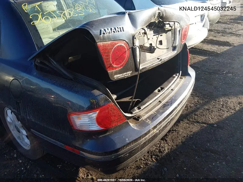 2004 KIA AMANTI VIN KNALD124545032245 — фото 6