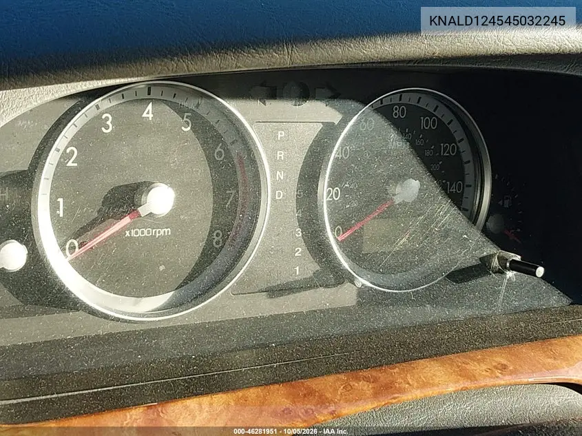 2004 KIA AMANTI VIN KNALD124545032245 — фото 7
