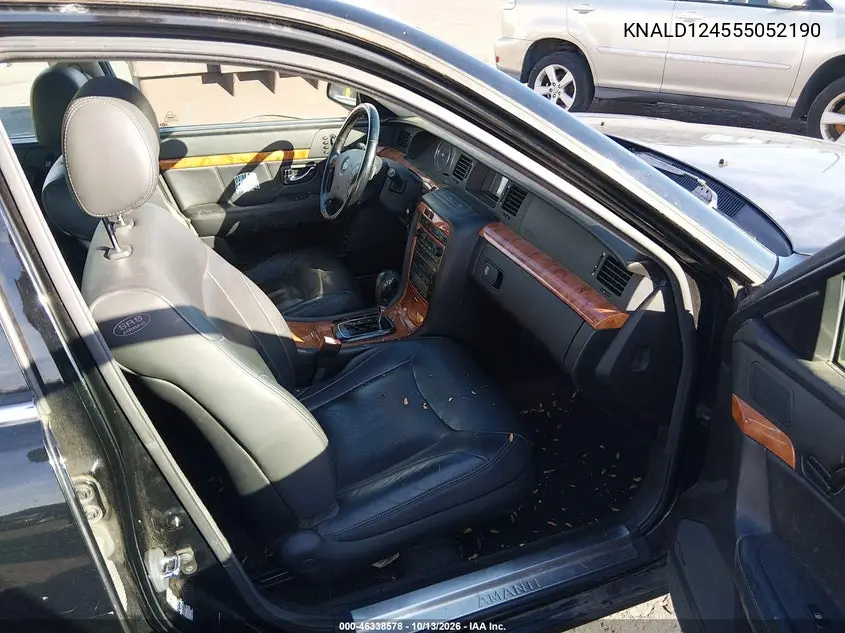 2005 KIA AMANTI VIN KNALD124555052190 — фото 5