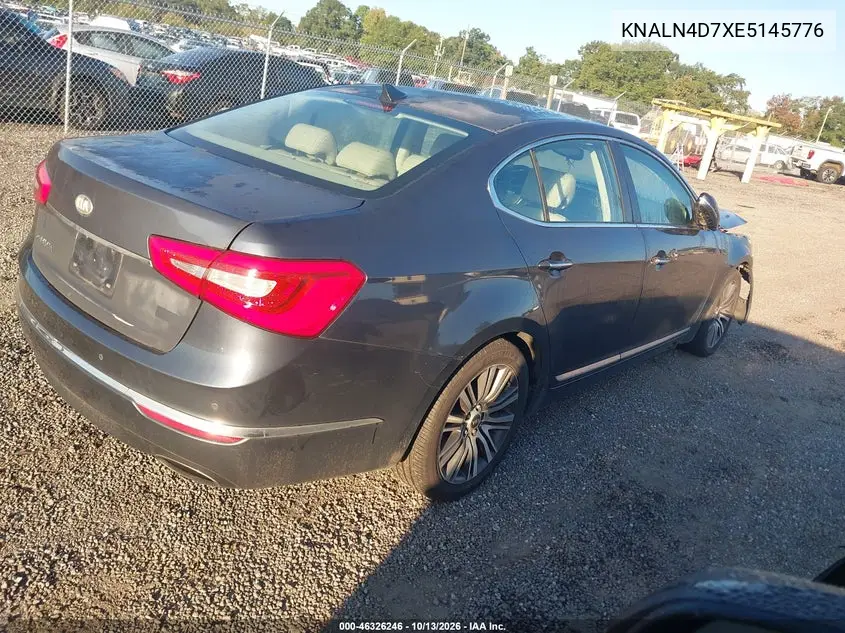 2014 KIA CADENZA VIN KNALN4D7XE5145776 — фото 4