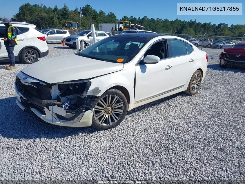 2016 KIA CADENZA VIN KNALN4D71G5217855 — фото 2