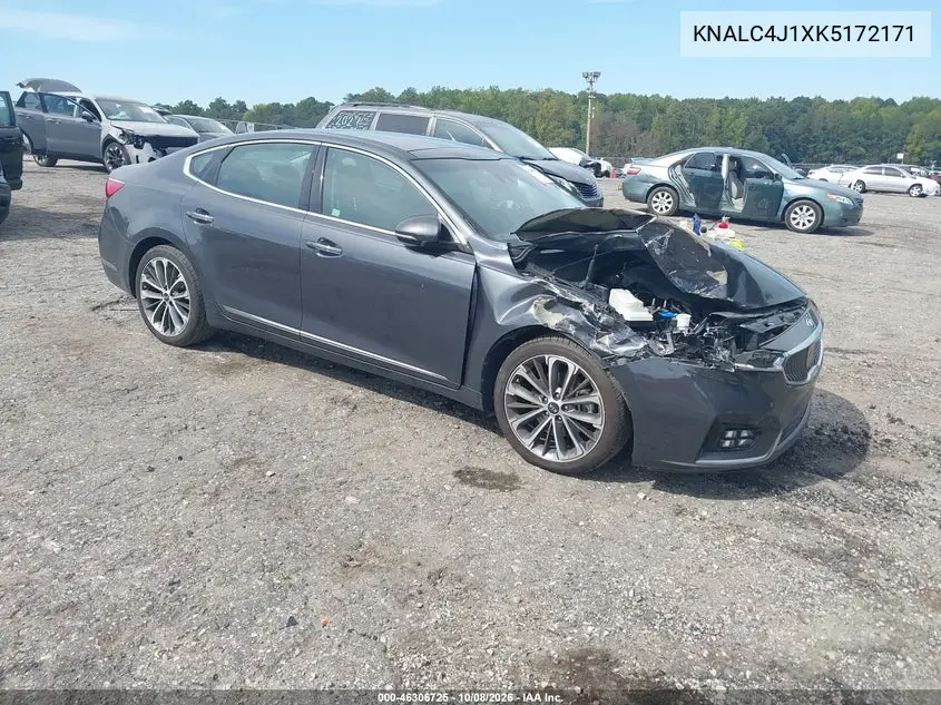 KIA CADENZA 2019, VIN KNALC4J1XK5172171