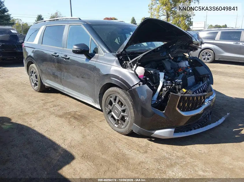 KIA CARNIVAL 2025, VIN KNDNC5KA3S6049841
