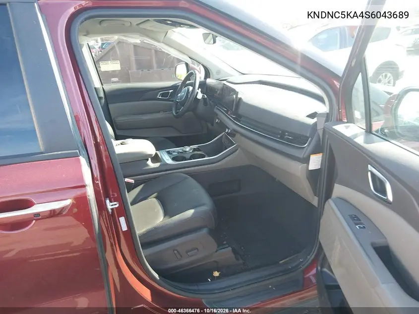 2025 KIA CARNIVAL VIN KNDNC5KA4S6043689 — фото 5