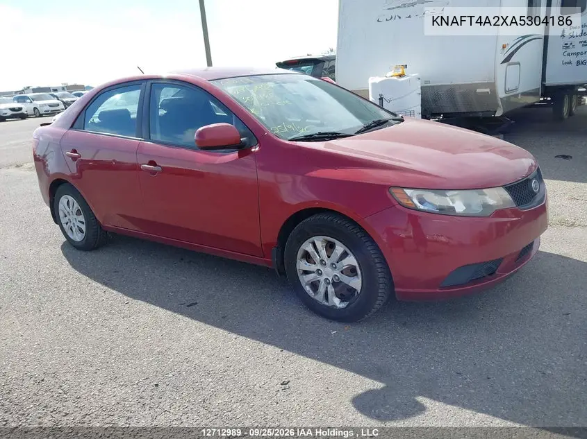 KIA FORTE 2010, VIN KNAFT4A2XA5304186