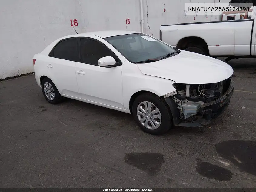 KIA FORTE 2010, VIN KNAFU4A25A5124398