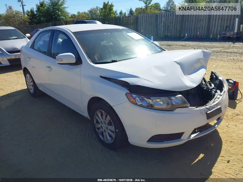 KIA FORTE 2010, VIN KNAFU4A20A5847706